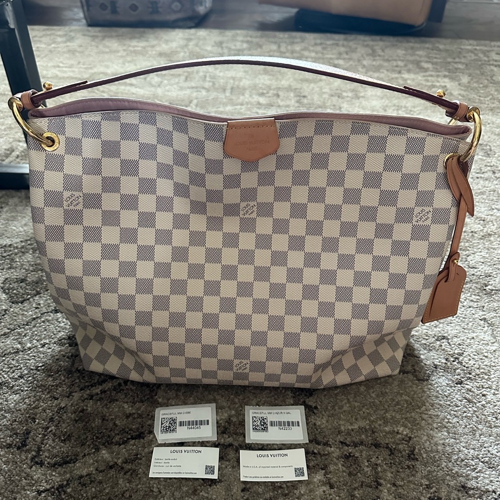 Louis Vuitton Graceful MM Damier Azure Hobo